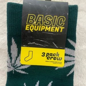 Basic Equipment Men's 3/Pack Men’s Crew Socks